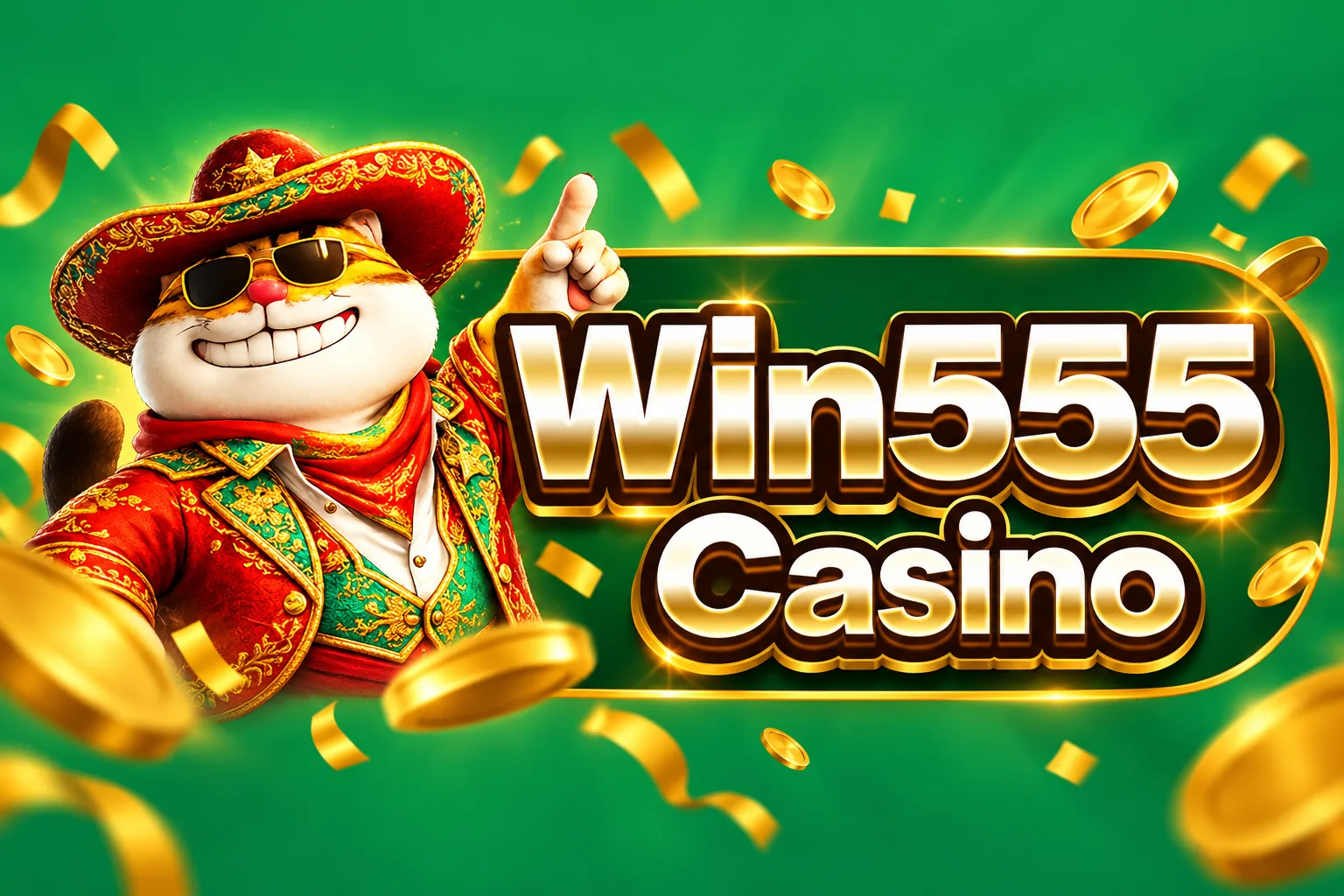 Banner do Win555 Casino com o bônus de registro de R$ 15,00 e pagamento via Pix